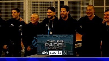 Redknapp and Zamora take on Brighton pair in padel!