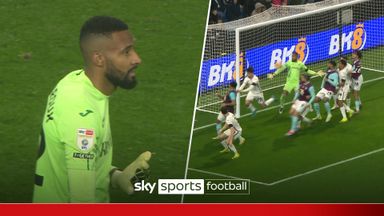 'How's he got his hand down there?!' | Vigouroux's reaction save denies Burnley