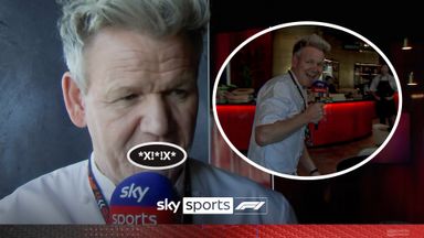 Chef Ramsay gives tour of F1 restaurant and CLASSIC response to FIA swearing ban!