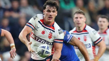 England's Herbie Farnsworth scored twice in their series-clinching victory over Samoa at Headingley