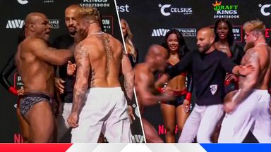 Tyson slaps Paul during chaotic weigh-in!