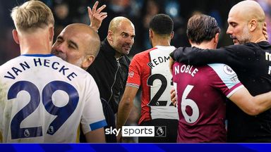 Pep's passionate post-match exchanges with opposition players!