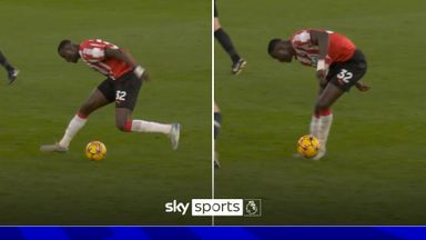 'Like Phil Neville with the stepovers!' | Onuachu shows off skills v Liverpool!