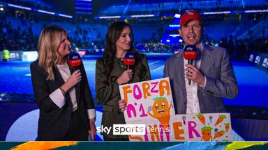 'I'm part of the club now!' | Henman joins in with Sinner's carrot super fans