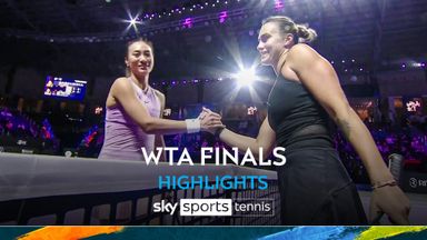 Sabalenka wins opening WTA finals match