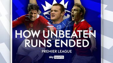 How the longest unbeaten runs in PL history were ended