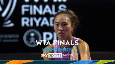 Zheng eases past Rybakina at WTA Finals