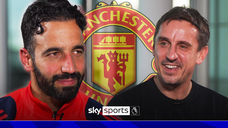 New Manchester United head coach Ruben Amorim speaks Gary Neville.