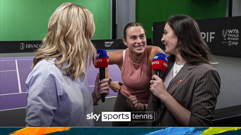 Aryna Sabalenka gate-crashes Sky Sports