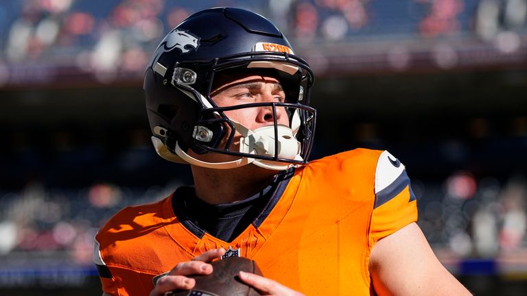 Denver Broncos quarterback Bo Nix