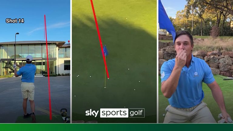 Bryson De Chambeau nailed an amazing hole-in-one over his house after 16 days of trying.