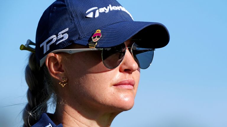 Charley Hull walks the 15th hole during the first round at Pelican Golf Club in Belleair, Florida. (Photo by Brian Spurlock/Icon Sportswire) (Icon Sportswire via AP Images)