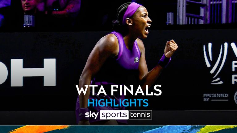 Coco Gauff wins in the WTA Finals