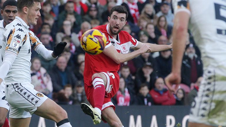 Finn Azaz fires MIddlesbrough in front against Hull