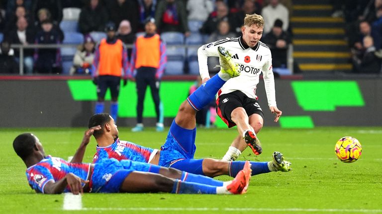 Emile Smith Rowe scores a second for Fulham before it's ruled out for offside by VAR