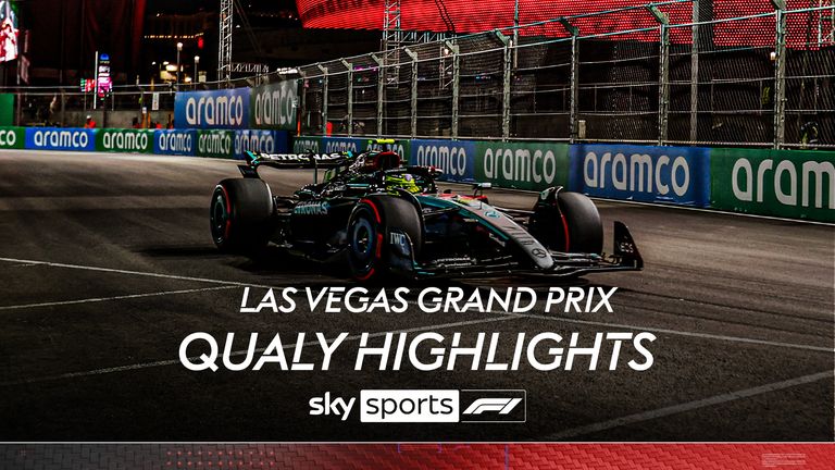 Highlights from the Las Vegas GP qualifying, with Mercedes looking to cause an upset. 