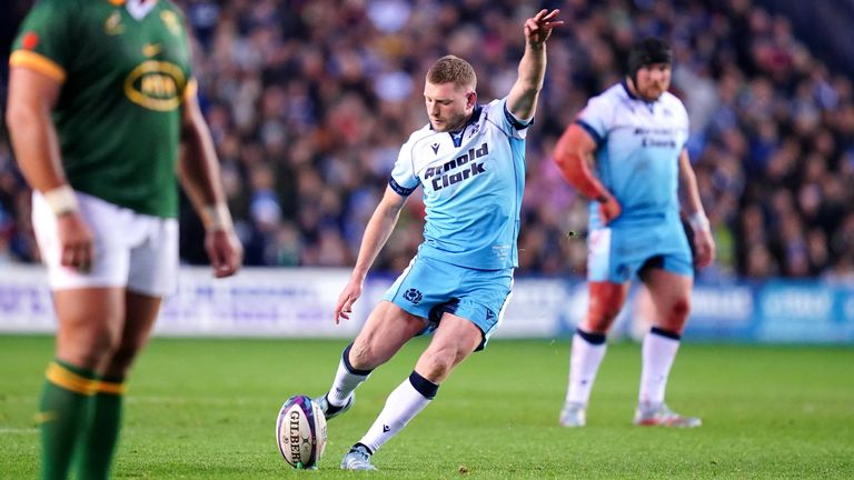 Finn Russell scored all of Scotland's 15 points from the tee