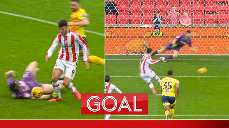 Cannon wins and scores penalty to give Stoke the lead