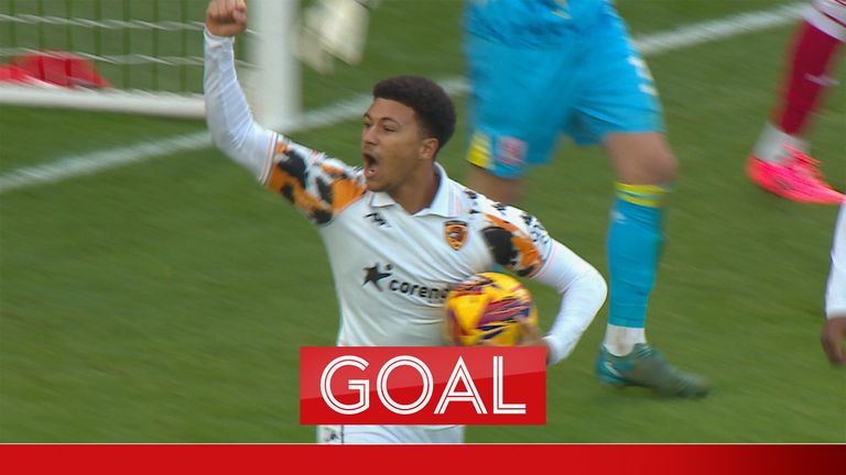 Hull City first goal for Mason Burstow brings them back in the game