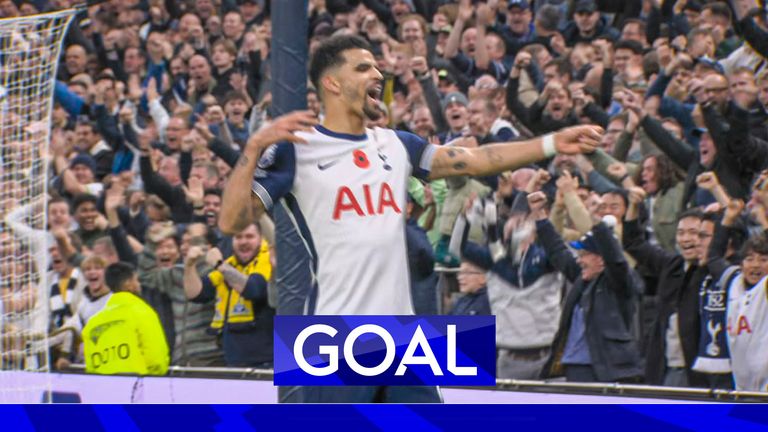 Tottenham Hotspur vs Aston Villa: Dominic Solanke puts Spurs ahead