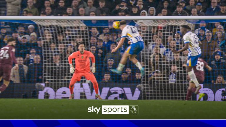 Ederson blocks Hinshelwood&#39;s close header!