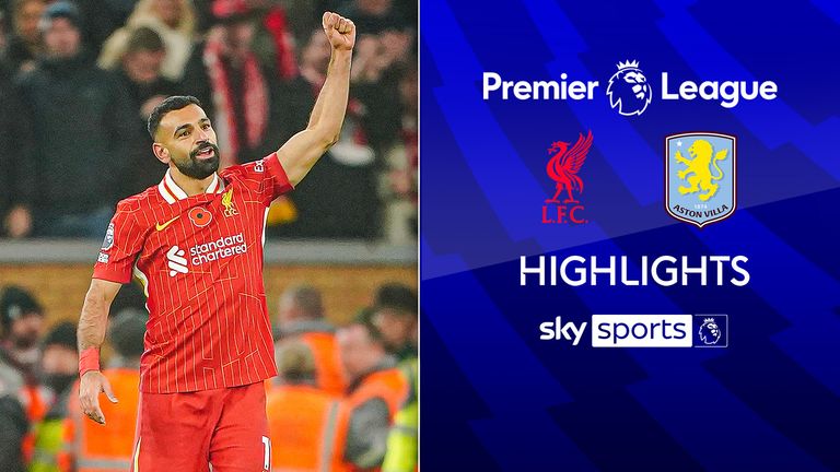 Highlights from the Premier League match between Liverpool and Aston Villa