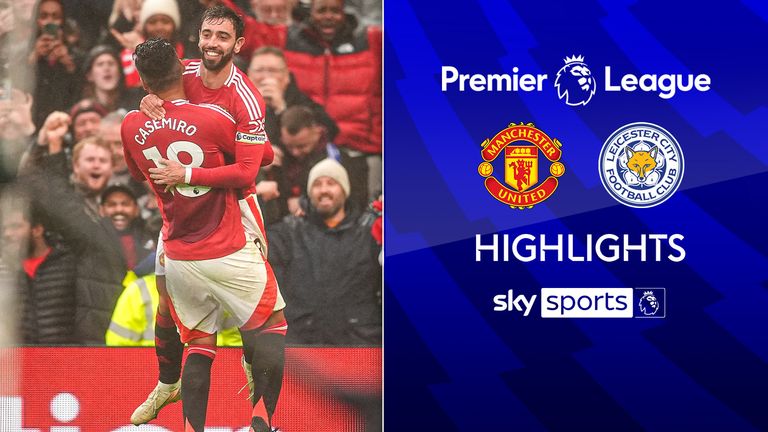 Highlights from the Premier League match between Manchester United and Leicester City.