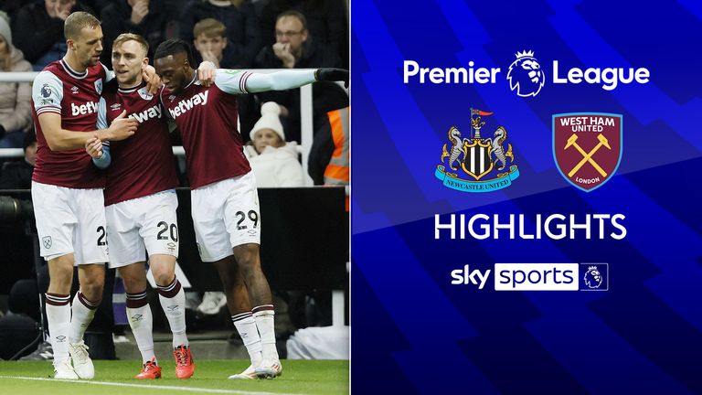 Highlights from the Premier League match between Newcastle and West Ham.