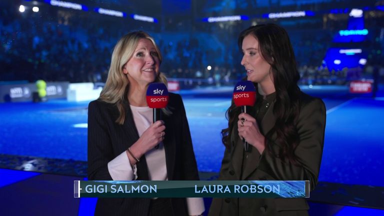 Gigi Salmon and Laura Robson and Sky Sports Tennis