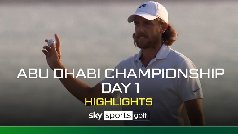 Highlights from the first round of the Abu Dhabi HSBC Championship at Yas Links.