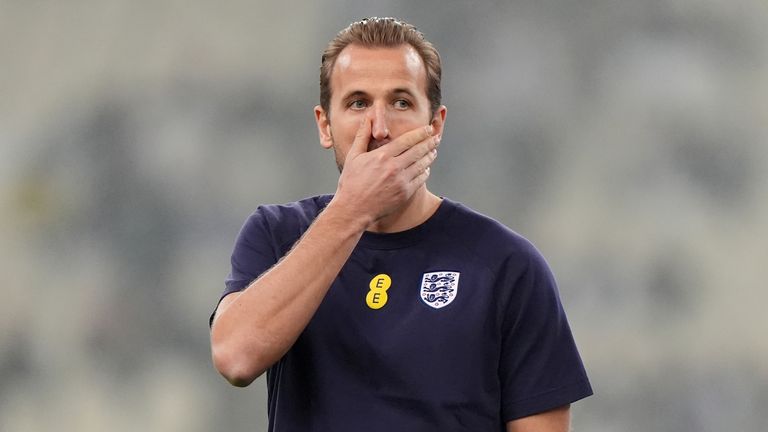 England captain Harry Kane is benched for the UEFA Nations League clash against Greece