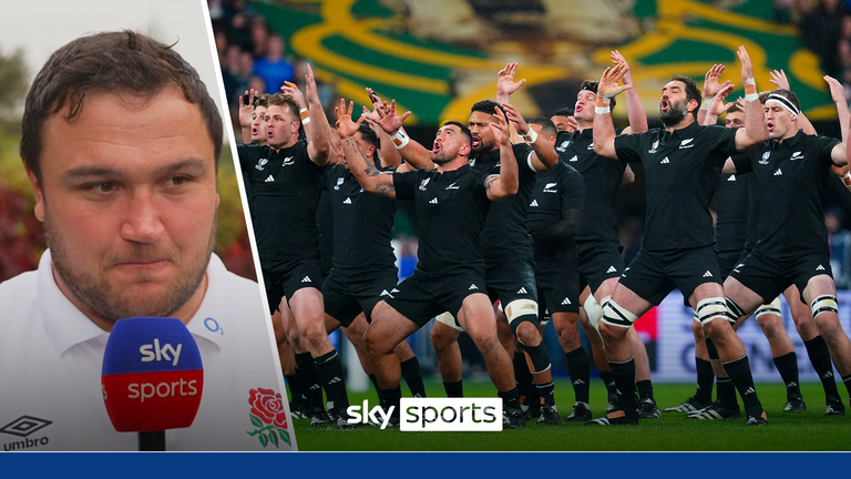 New Zealand players perform the Haka before the Rugby World Cup 2023 final match at the Stade de France in Paris, France. Picture date: Saturday October 28, 2023.