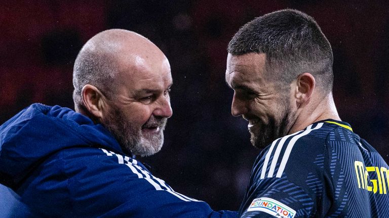 McGinn started on the bench for Scotland