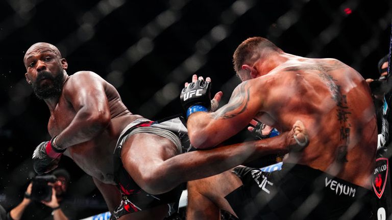 Jon Jones retained the UFC heavyweight championship as he dropped fellow American Stipe Miocic at UFC 309 at Madison Square Garden on Saturday night