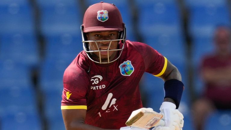 West Indies' Keacy Carty (Associated Press)