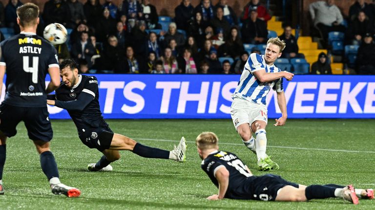 Kilmarnock's Gary Mackay-Steven made his first start of the season
