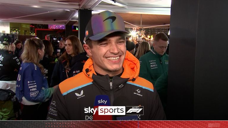 McLaren driver Lando Norris reflects on this season and the Las Vegas Grand Prix as Max Verstappen wins the drivers championship.