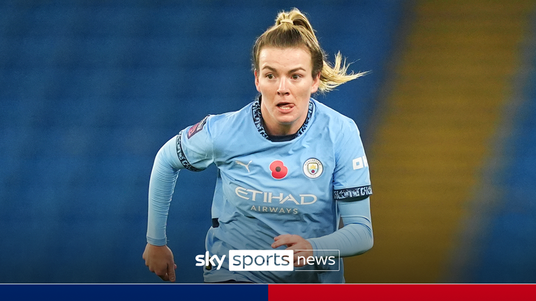 Manchester City's Lauren Hemp during the Barclays Women's Super League match at Etihad Stadium. Picture date: Friday November 8, 2024.