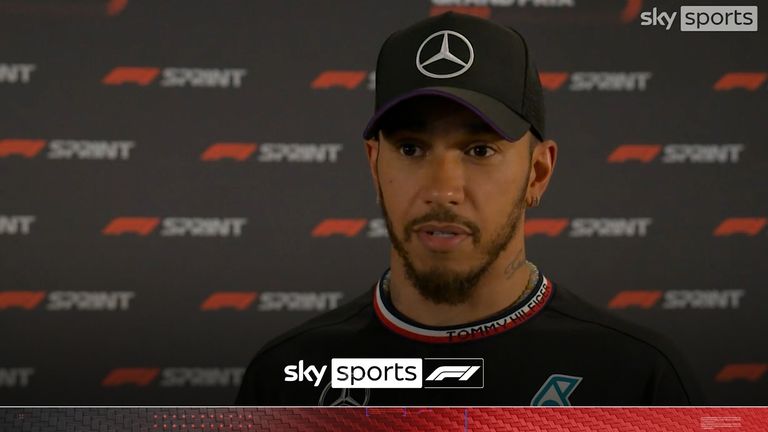 Lewis Hamilton usai Kualifikasi Sprint GP Qatar