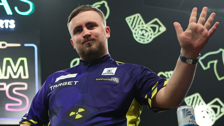 Luke Littler at the Grand Slam of Darts in Wolverhampton (pic: PDC)