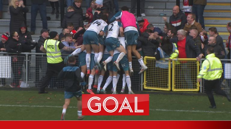 Morecambe goal