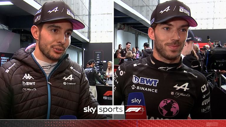 Alpine's Esteban Ocon and Pierre Gasly were thrilled after both finishing on the podium at the Sao Paulo Grand Prix.