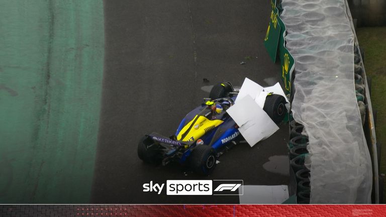 Franco Colapinto&#39;s massive crash saw the red flag brought out during qualifying for the Sao Paulo Grand Prix.