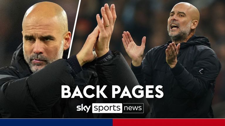 PEP GUARDIOLA BACK PAGES 20 NOVEMBER