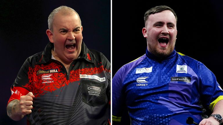 Phil Taylor and Luke Littler: World Darts Championship