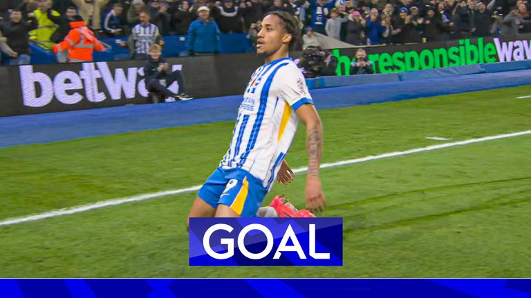 Brighton vs Man City: Pedro scores scrappy leveller