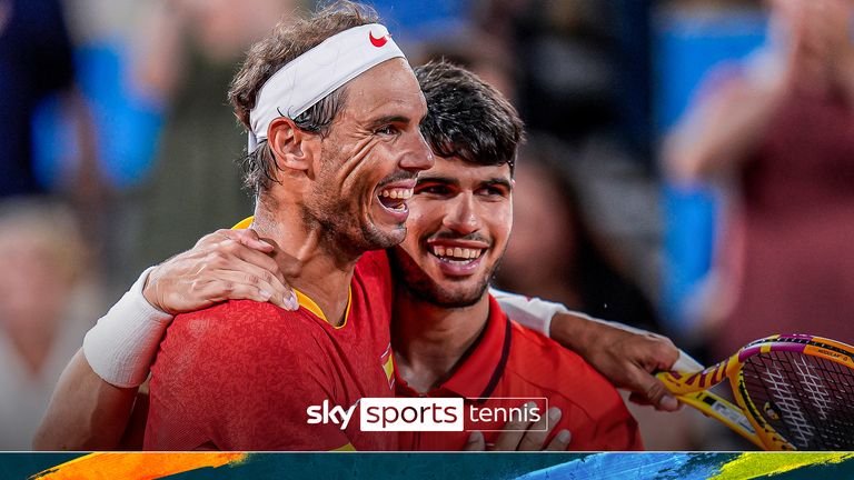 Rafael Nadal and Carlos Alcaraz in the Paris Olympics