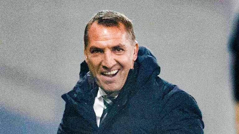 GLASGOW, SCOTLAND - NOVEMBER 02: Celtic manager Brendan Rodgers during a Premier Sports Cup semi-final match between Celtic and Aberdeen at Hampden Park, on November 02, 2024, in Glasgow, Scotland. (Photo by Alan Harvey / SNS Group)