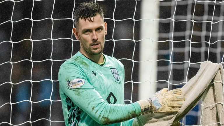 PAISLEY, SCOTLAND - NOVEMBER 02: Ross County's Ross Laidlaw during a William Hill Premiership match St Mirren and Ross County at the SMiSA Stadium, on November 02, 2024, in Paisley, Scotland. (Photo by Paul Byars / SNS Group)