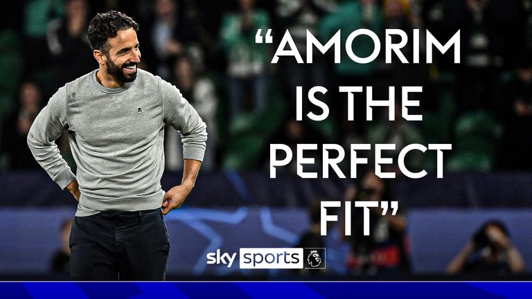 Ruben Amorim after the final whistle of the UEFA Champions League, league stage match at the Estadio Jose Alvalade